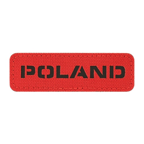 M-TAC Naszywka na rzep Poland 25x80 Laser Cut Red/Black