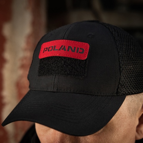 M-TAC Naszywka na rzep Poland 25x80 Laser Cut Red/Black