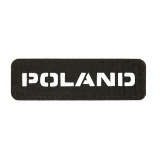 M-TAC Naszywka na rzep Poland „Przechodzi na wylot" 25x80 Laser Cut Black