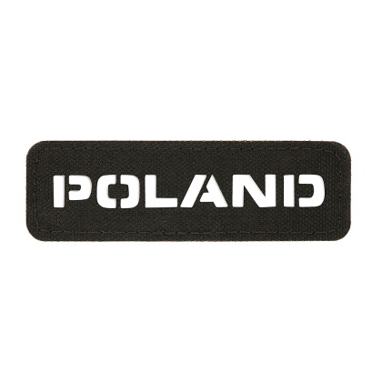 M-TAC Naszywka na rzep Poland „Przechodzi na wylot" 25x80 Laser Cut Black