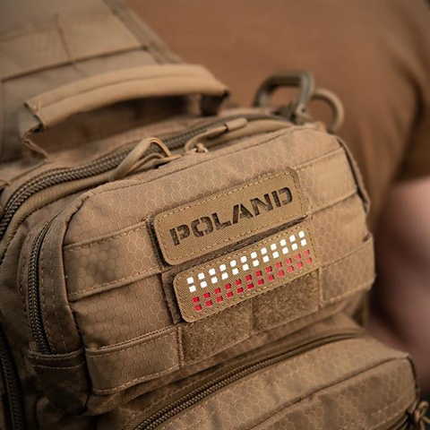 M-TAC Naszywka na rzep Poland „Przechodzi na wylot" 25x80 Laser Cut
