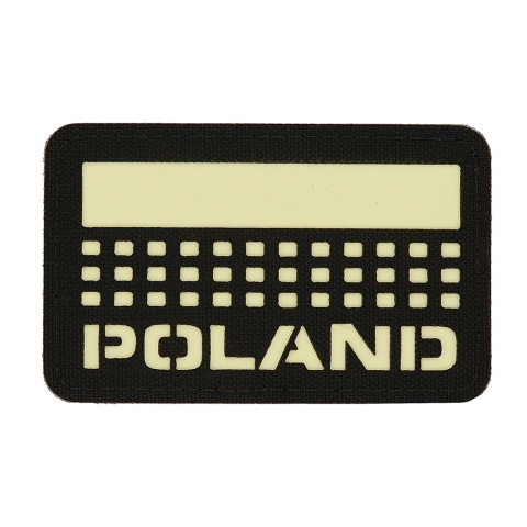 M-TAC Naszywka na rzep Poland z flagą 50x80 Laser Cut Black/Lum