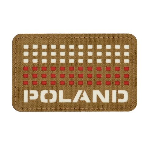 M-TAC Naszywka na rzep Poland z flagą 50x80 Laser Cut Coyote/White/Red