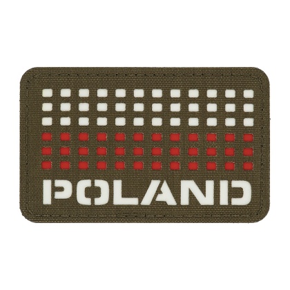 M-TAC Naszywka na rzep Poland z flagą 50x80 Laser Cut Ranger Green/White/Red