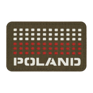M-TAC Naszywka na rzep Poland z flagą 50x80 Laser Cut Ranger Green/White/Red