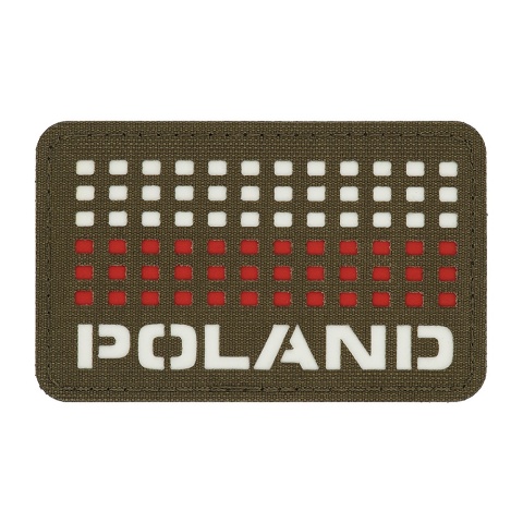 M-TAC Naszywka na rzep Poland z flagą 50x80 Laser Cut Ranger Green/White/Red