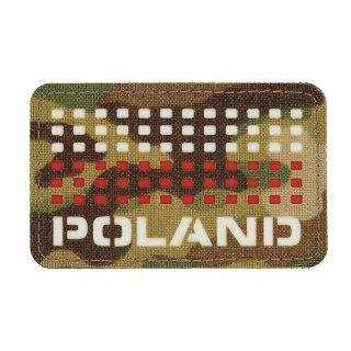 M-TAC Naszywka na rzep Poland z flagą 50x80 Laser Cut