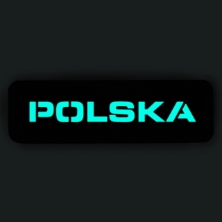 M-TAC Naszywka na rzep Poland 25x80 Laser Cut Black/Lum