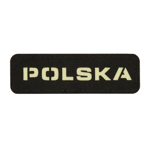 M-TAC Naszywka na rzep Poland 25x80 Laser Cut Black/Lum