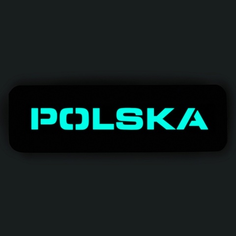 M-TAC Naszywka na rzep Poland 25x80 Laser Cut Black/Lum