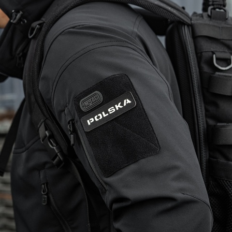 M-TAC Naszywka na rzep Poland 25x80 Laser Cut Black/Lum