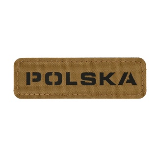 M-TAC Naszywka na rzep Poland 25x80 Laser Cut Coyote/Black