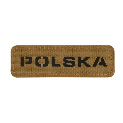 M-TAC Naszywka na rzep Poland 25x80 Laser Cut Coyote/Black