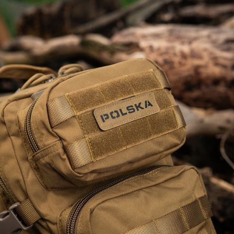 M-TAC Naszywka na rzep Poland 25x80 Laser Cut Coyote/Black