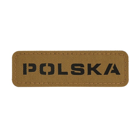 M-TAC Naszywka na rzep Poland 25x80 Laser Cut Coyote/Black