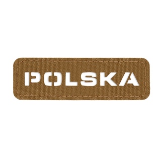 M-TAC Naszywka na rzep Polska „Przechodzi na wylot" 25x80 Laser Cut Coyote