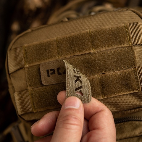 M-TAC Naszywka na rzep Polska „Przechodzi na wylot" 25x80 Laser Cut Coyote