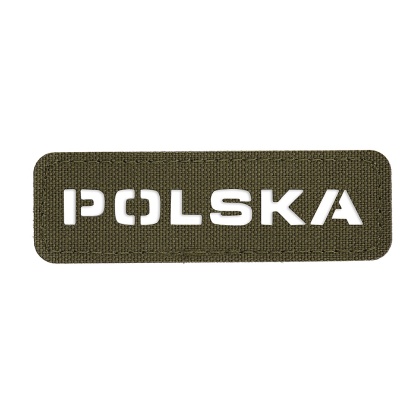 M-TAC Naszywka na rzep Polska „Przechodzi na wylot" 25x80 Laser Cut Ranger Green