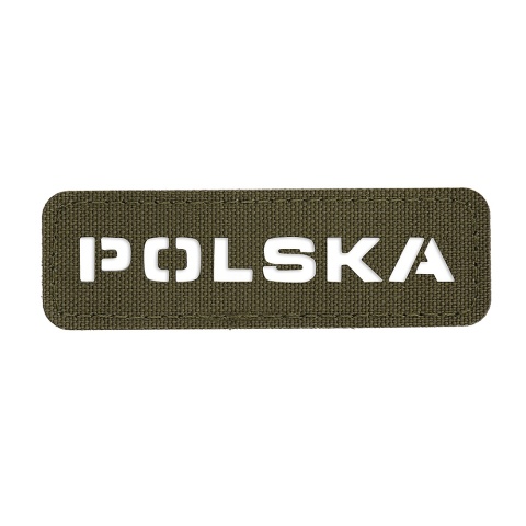M-TAC Naszywka na rzep Polska „Przechodzi na wylot" 25x80 Laser Cut Ranger Green