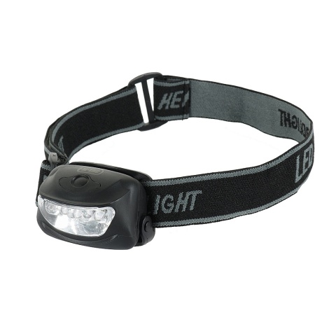 M-TAC Latarka czołowa 4 + 1 LED Black