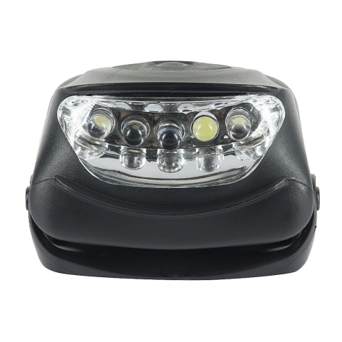 M-TAC Latarka czołowa 4 + 1 LED Black