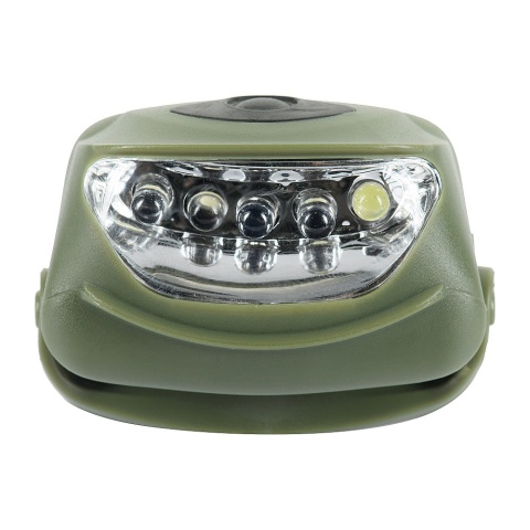M-TAC Latarka czołowa 4 + 1 LED Olive