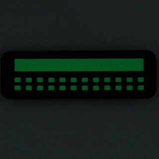 M-TAC Naszywka na rzep Flaga 25x80 Miniaturowe Kwadraty Laser Cut Ranger Green Lum