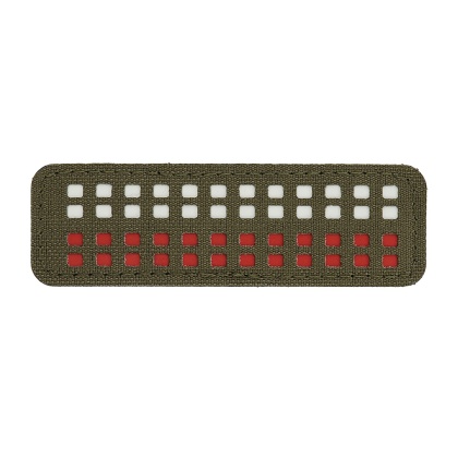M-TAC Naszywka na rzep Flaga 25x80 Miniaturowe Kwadraty Laser Cut Ranger Green White Red