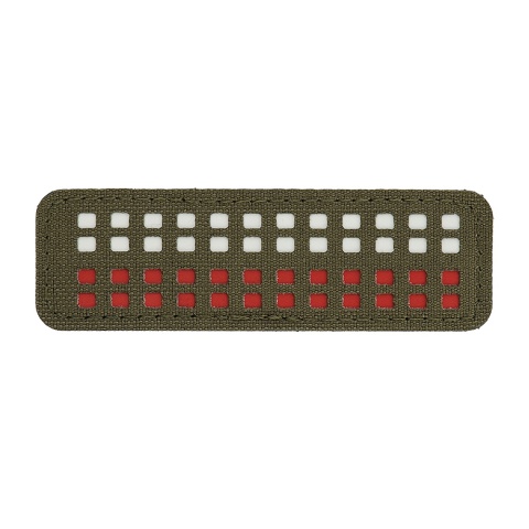 M-TAC Naszywka na rzep Flaga 25x80 Miniaturowe Kwadraty Laser Cut Ranger Green White Red