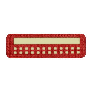 M-TAC Naszywka na rzep Flaga 25x80 Miniaturowe Kwadraty Laser Cut Red Lum