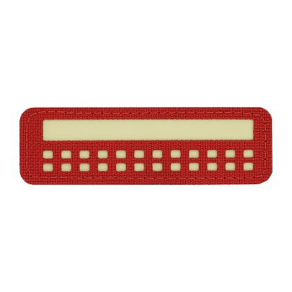 M-TAC Naszywka na rzep Flaga 25x80 Miniaturowe Kwadraty Laser Cut Red Lum