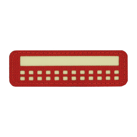 M-TAC Naszywka na rzep Flaga 25x80 Miniaturowe Kwadraty Laser Cut Red Lum