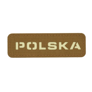 M-TAC Naszywka na rzep Poland 25x80 Laser Cut Coyote/Lum