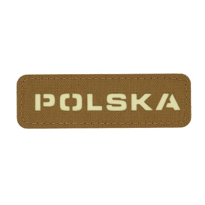 M-TAC Naszywka na rzep Poland 25x80 Laser Cut Coyote/Lum