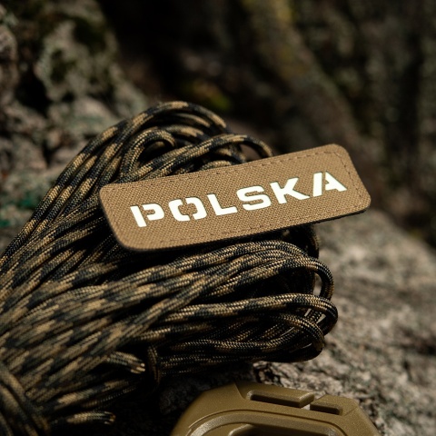 M-TAC Naszywka na rzep Poland 25x80 Laser Cut Coyote/Lum