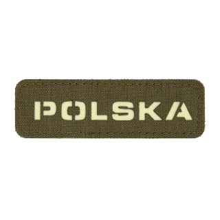 M-TAC Naszywka na rzep Poland 25x80 Laser Cut Ranger Green/Lum