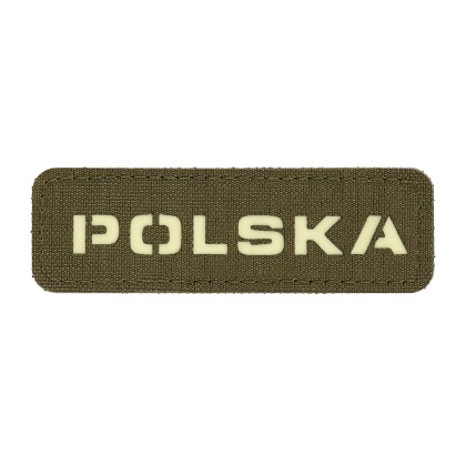 M-TAC Naszywka na rzep Poland 25x80 Laser Cut Ranger Green/Lum