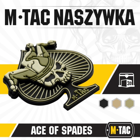 M-TAC Naszywka na rzep Ace of Spades 3D PVC