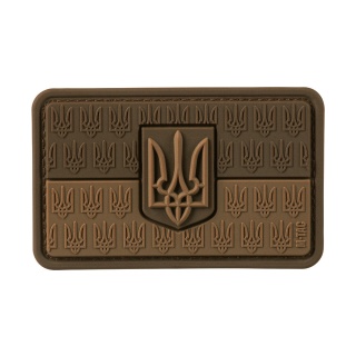 M-TAC Naszywka na rzep Flaga Ukrainy z Herbem Wypukła PVC Coyote