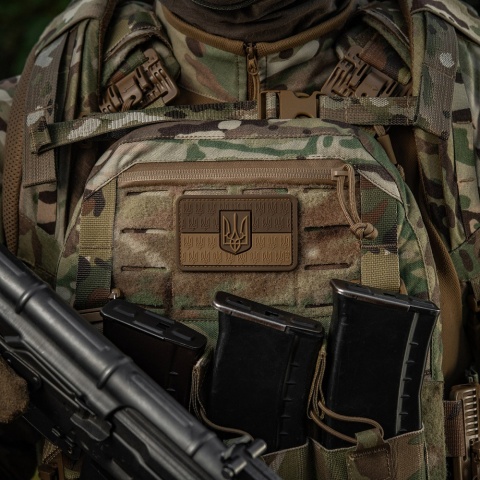 M-TAC Naszywka na rzep Flaga Ukrainy z Herbem Wypukła PVC Coyote