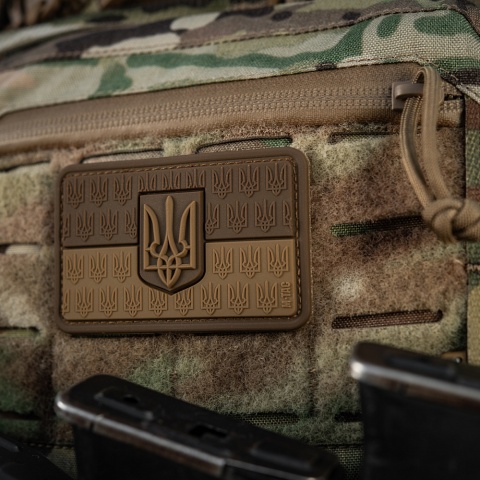 M-TAC Naszywka na rzep Flaga Ukrainy z Herbem Wypukła PVC Coyote