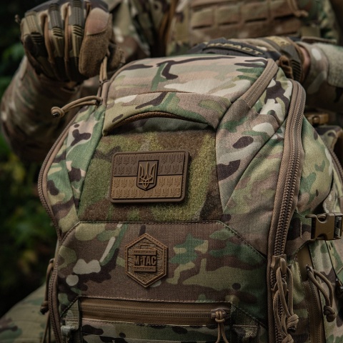M-TAC Naszywka na rzep Flaga Ukrainy z Herbem Wypukła PVC Coyote