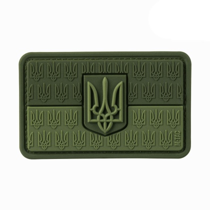 M-TAC Naszywka na rzep Flaga Ukrainy z Herbem Wypukła PVC Olive