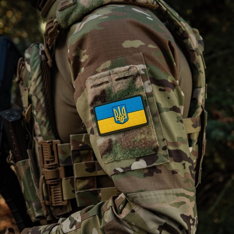 M-TAC Naszywka na rzep Flaga Ukrainy z Herbem Wypukła PVC