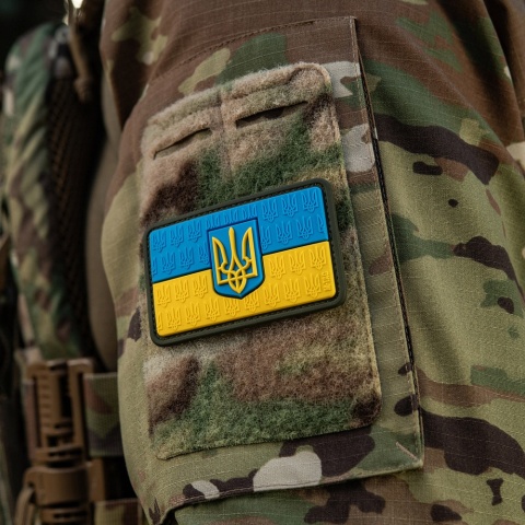 M-TAC Naszywka na rzep Flaga Ukrainy z Herbem Wypukła PVC
