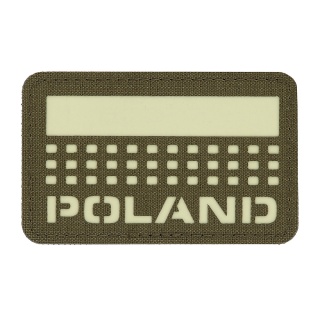 M-TAC Naszywka na rzep Poland z flagą 50x80 Laser Cut Ranger Green/Lum