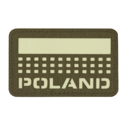 M-TAC Naszywka na rzep Poland z flagą 50x80 Laser Cut Ranger Green/Lum