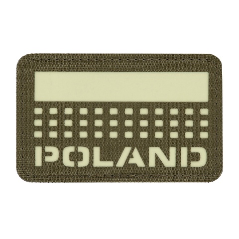 M-TAC Naszywka na rzep Poland z flagą 50x80 Laser Cut Ranger Green/Lum