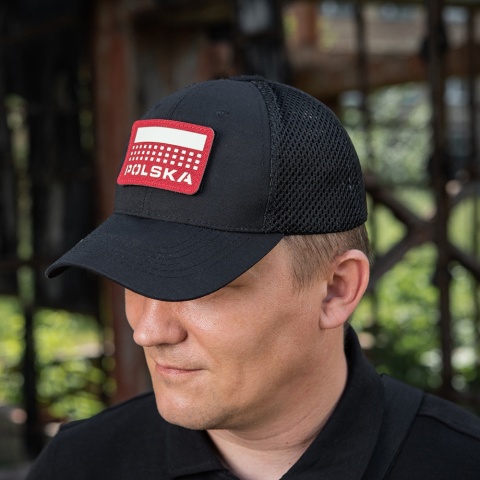 M-TAC Naszywka na rzep Poland z flagą 50x80 Laser Cut Red/Lum