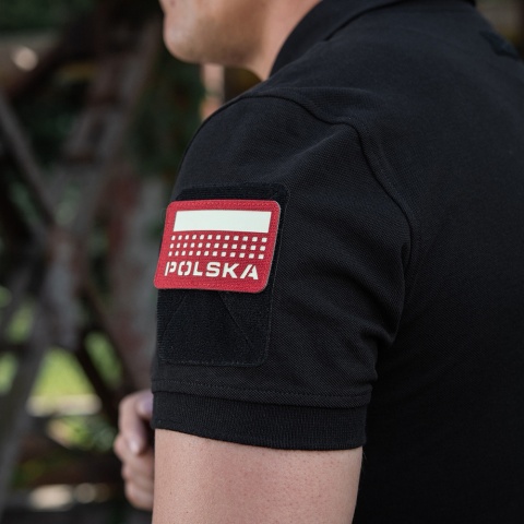 M-TAC Naszywka na rzep Poland z flagą 50x80 Laser Cut Red/Lum